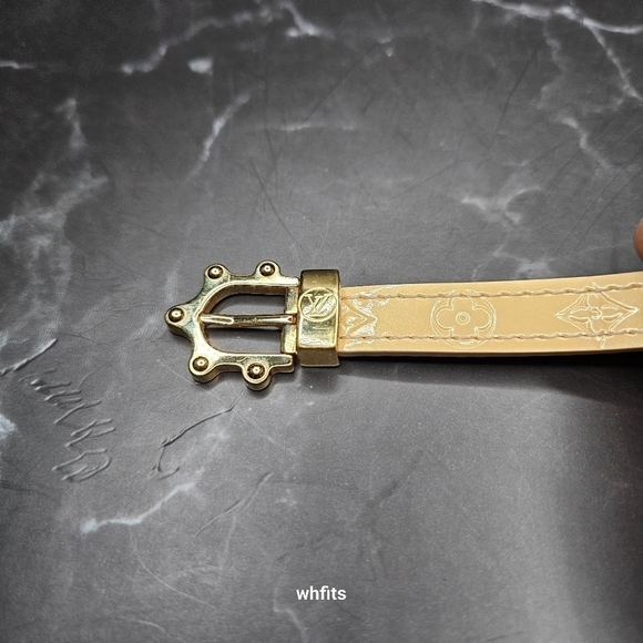 Louis Vuitton Vernis Powder Yellow Leather Bracelet - Picture 6 of 6